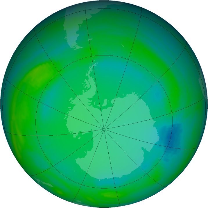 Ozone Map 1998-07-22